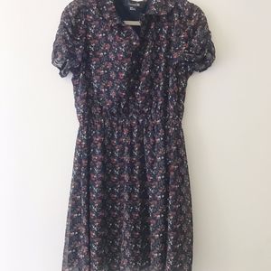 Forever 21 Chiffon Floral Dress